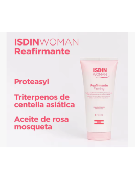 Pack de 2 unidades Crema Reafirmante WOMAN Isdin de 200ml con Aceite de Rosa Mosqueta