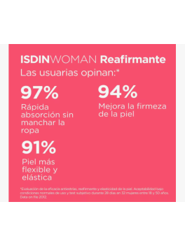 Pack de 2 unidades Crema Reafirmante WOMAN Isdin de 200ml con Aceite de Rosa Mosqueta