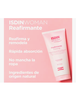 Pack de 2 unidades Crema Reafirmante WOMAN Isdin de 200ml con Aceite de Rosa Mosqueta