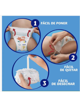 99 pañales Dodot Bebé Pants Talla 4 (9-15 kg) Pañal-Braguita con Ajuste 360° Anti-Fugas