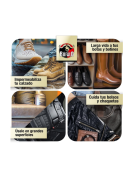 Bufalo - Protexol Grasa de Caballo Incoloro lote 10 uds x 75 Ml Protege y Nutre la Piel Adecuado para Vestidos de Cuero