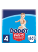 Dodot Pañales Bebé Pants Talla 4 (9-15 kg), 165 Pañales, Pañal-Braguita con Ajuste 360° Anti-Fugas