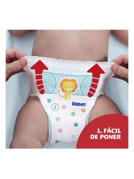 Dodot Pañales Bebé Pants Talla 4 (9-15 kg), 165 Pañales, Pañal-Braguita con Ajuste 360° Anti-Fugas