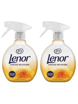 Lenor - Spray liberador de arrugas que elimina las arrugas en la tela, aroma de brisa de verano duplo 2 unidades de 500 ml
