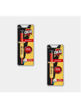 Pack 2 Cucal Jeringa Insecticida contra Cucarachas, Cebo en gel (listo para su uso)
