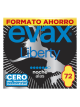 Evax Liberty Noche con Alas, 72 Compresas, Hasta Cero Olor, Humedad e Incomodidad - Formato Ahorro