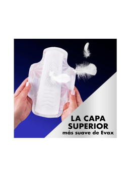 Evax Liberty Noche con Alas, 72 Compresas, Hasta Cero Olor, Humedad e Incomodidad - Formato Ahorro