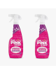 2 Limpiacristales The Pink Stuff enriquecido con vinagre de rosas, potente limpiador de ventanas y vidrios (2x750 ml)