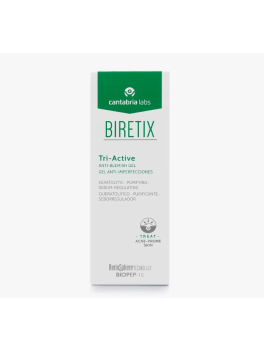 Pack 2 unidades x Biretix Tri Active Gel Anti-Imperfecciones 50ml - Previene y Corrige Granos y Marcas de Acné Cantabria Labs