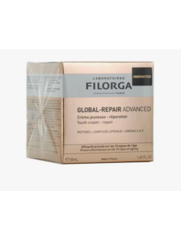 Crema Reparadora Facial Filorga GLOBAL-REPAIR ADVANCED - 50ml, para pieles dañadas, rejuvenece y nutre la piel