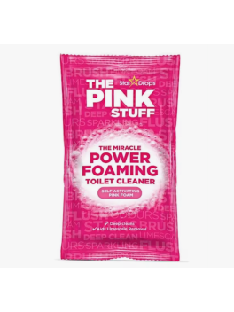 Pack 9 sobres x 100gramos Polvo activo limpiador espumoso para inodoros Pink Stuff The Miracle Foaming Toilet Cleaner