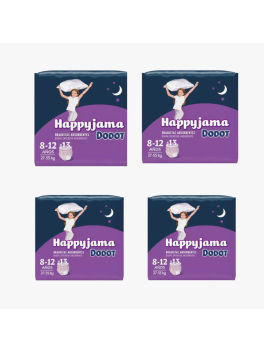 52 unidades Pañales Dodot HappyJama para Niña de 8 a 12 años (27-55kg)