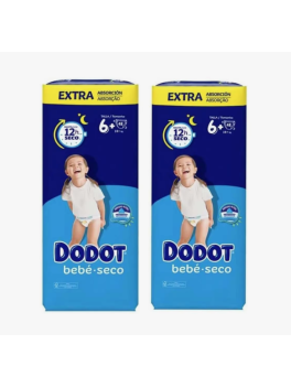 96 unidades Dodot Bebé Seco Talla 6 Plus Pañales Ultra Seco 12h de absorción  14-20 kg