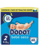 204 unidades Dodot Bebé Seco Pack Ahorro, Tallas 2 (4-8 kg)