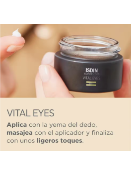 ISDIN Isdinceutics Vital Eyes - Crema Contorno de Ojos Antiarrugas con Melatonina y Cafeína, 15 ml