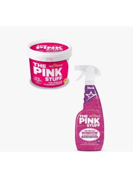 Pack 2 uds - Limpiacristales The Pink Stuff  (750 ml) + Pasta Limpiadora Pink Stuff 850gr (1ud)