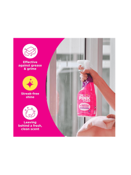 Pack 3 uds - Limpiacristales The Pink Stuff  (750 ml) + Pasta Limpiadora Pink Stuff 850gr