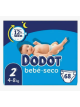 68 unidades de Pañales Dodot Bebé Seco - Tallas 2 (4-8 kg)