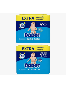 124 unidades Dodot Bebé Seco Talla 4 Plus 10-15 kg