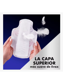 54 unidades EVAX Liberty Compresas de Noche con Alas