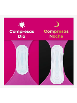 54 Unidades Ausonia Ultrafina Noche Compresas con Alas Noche, Hasta 9 Horas de Protección