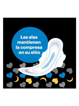 Evax Cottonlike Noche Extra, 90 Compresas con Alas, Hasta 100% Noches Limpias, Más ancha y más larga pero igual de fina