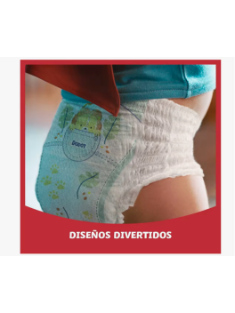 105 Pañales Dodot Activity Pants Pañal-Braguita Talla 6 14kg-19kg, Con Barrera STOP Fugas Que Ayuda A Prevenir Fugas Traseras